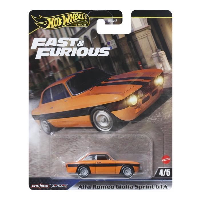 Voiture - Hot Wheels - Fast & Furious - Métal premium - Échelle 1/64 - Multicolore