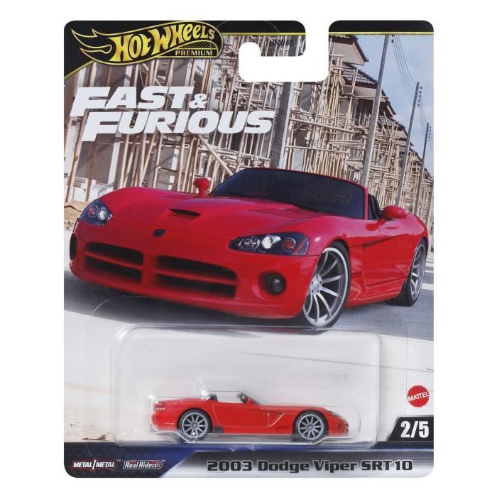 Voiture - Hot Wheels - Fast & Furious - Métal premium - Échelle 1/64 - Multicolore