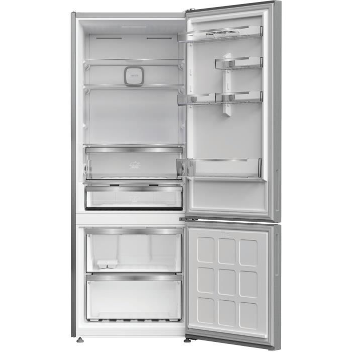 Réfrigérateur combiné - HOTPOINT - HPAK26472XP4E - Classe E - 475 L - 70 x 74,5 x 187 cm - Inox