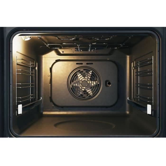 Four encastrable pyrolyse chaleur pulsÈe - HOTPOINT FA4S841PIX - Porte froide - Rail tÈlÈscopique - 71L - Ajout de vapeur