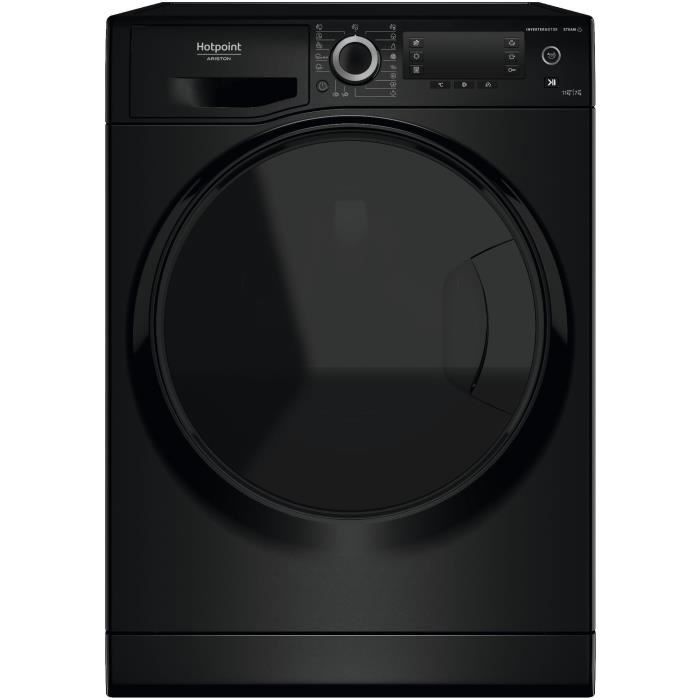 Lave-linge séchant HOTPOINT NDD11725BDAEU - 11 / 7 kg - Induction - L60cm - 1600 trs/min - Noir