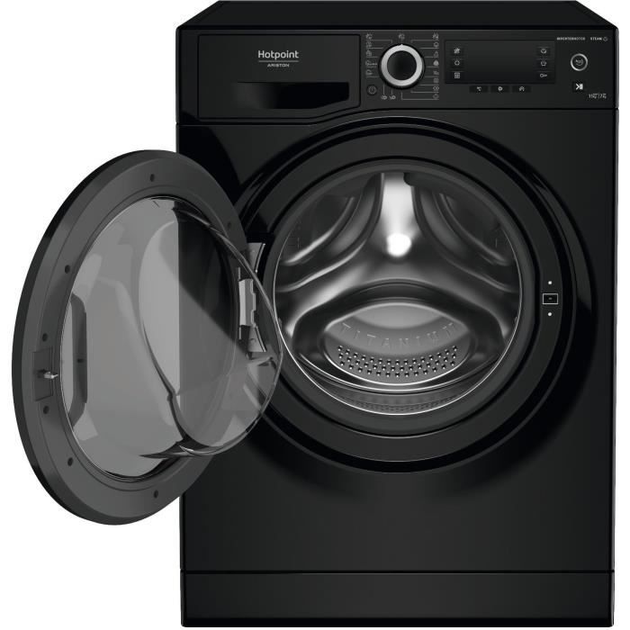 Lave-linge séchant HOTPOINT NDD11725BDAEU - 11 / 7 kg - Induction - L60cm - 1600 trs/min - Noir