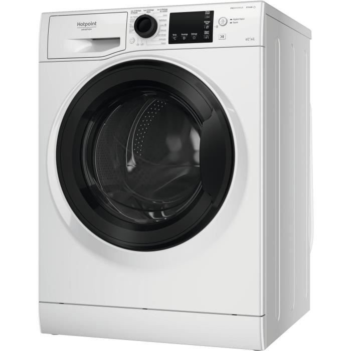 Lave-linge séchant HOTPOINT NDB8635KFR - 8 / 6 kg - Induction - L60cm - 1400 trs/min - Blanc