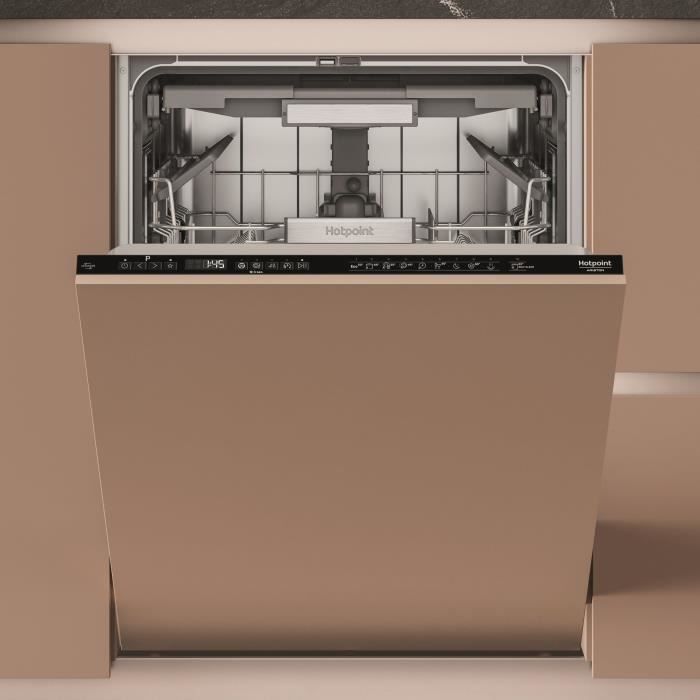 Lave-vaisselle tout encastrable HOTPOINT H7IHP40L - 15 couverts - 40 dB - Classe C - Maxi Space - tiroir a couverts