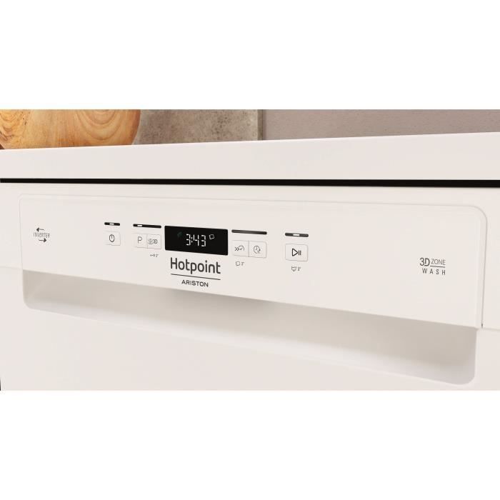 Lave-vaisselle pose libre HOTPOINT H4FD641A - 14 couverts - L60cm - 41 dB - Classe C - Blanc