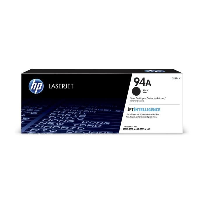 HP 94A Cartouche de Toner noir authentique (CF294A) pour HP LaserJet Pro M118/M148