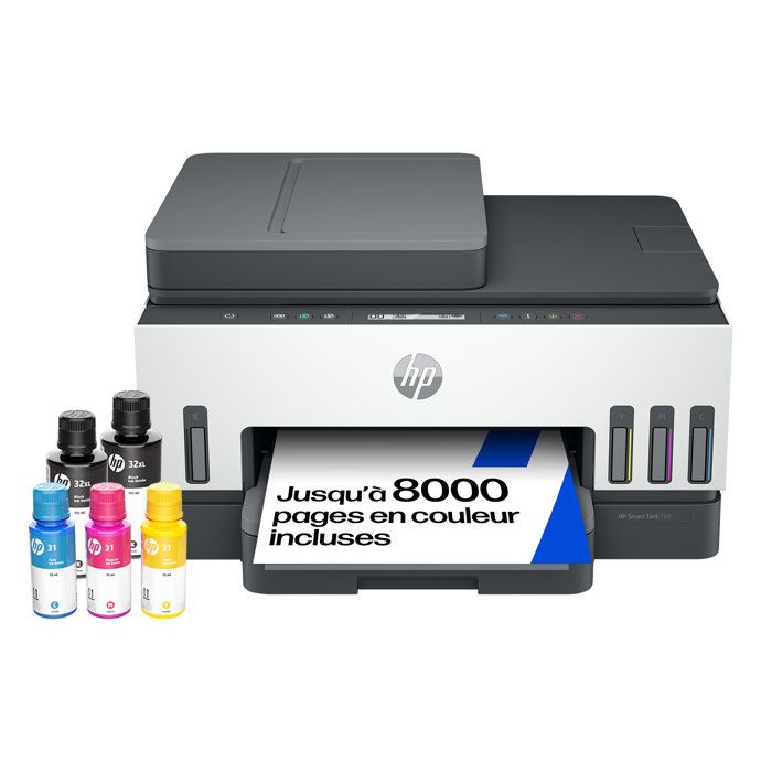 Imprimante Tout-en-un HP Smart Tank 7305 - Jet d'encre thermique - Couleur - A réservoir d'encre