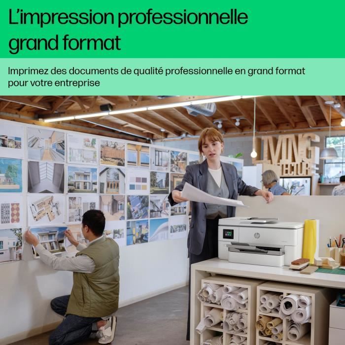 Imprimante HP OfficeJet Pro 9720e A3 Tout-en-un recto-verso, 3 mois Instant Ink inclus avec HP+