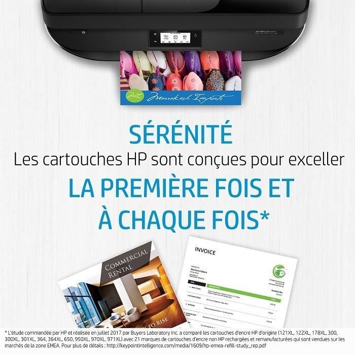 HP 971 Cartouche d'encre cyan authentique (CN622AE) pour HP Officejet Pro X451/X476/X551/X576