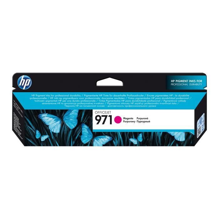 HP 971 Cartouche d'encre magenta authentique (CN623AE) pour HP Officejet Pro X451/X476/X551/X576