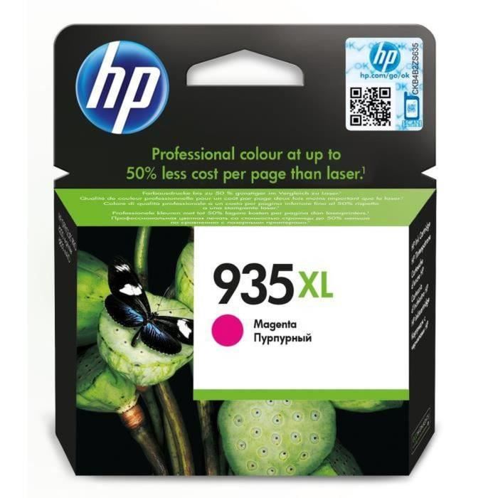 HP 935XL Cartouche d'encre magenta grande capacitÈ authentique (C2P25AE) pour HP OfficeJet 6230/6820/6830