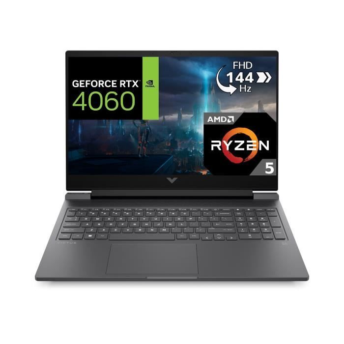 PC Portable Gamer HP Victus 16-s1034nf - Sans Windows - 16,1 FHD 165Hz - RTX 4060 8Go - Ryzen 5-8645HS - 16Go - 512Go SSD - AZERTY