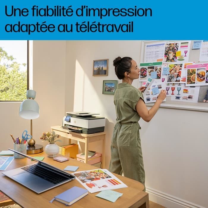 HP OfficeJet Pro 8124e - Imprimante tout-en-un ñ Jet d'encre couleur avec 3 mois d'Instant Ink inclus avec HP+