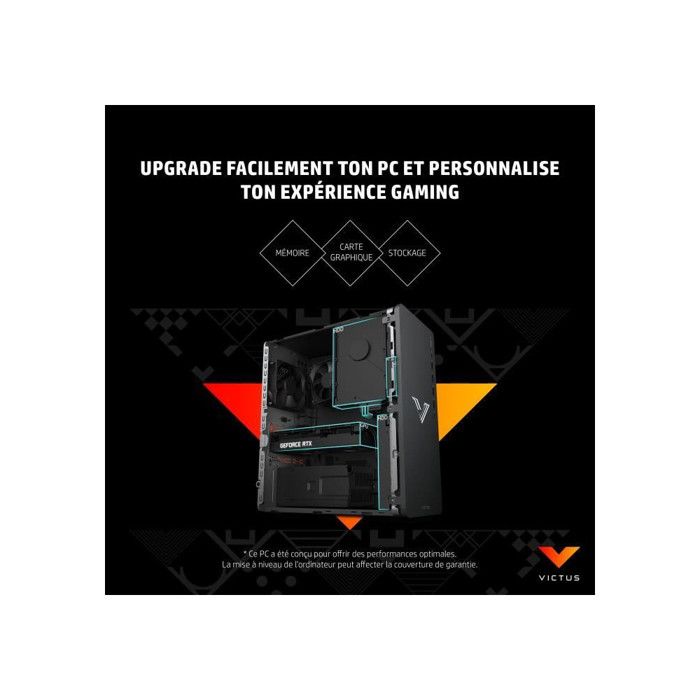 PC Gamer HP Victus 15L TG02-0075nf - Windows 11 - RTX 4060 8Go - Core i5-12400F - RAM 16Go - Stockage 512 Go SSD