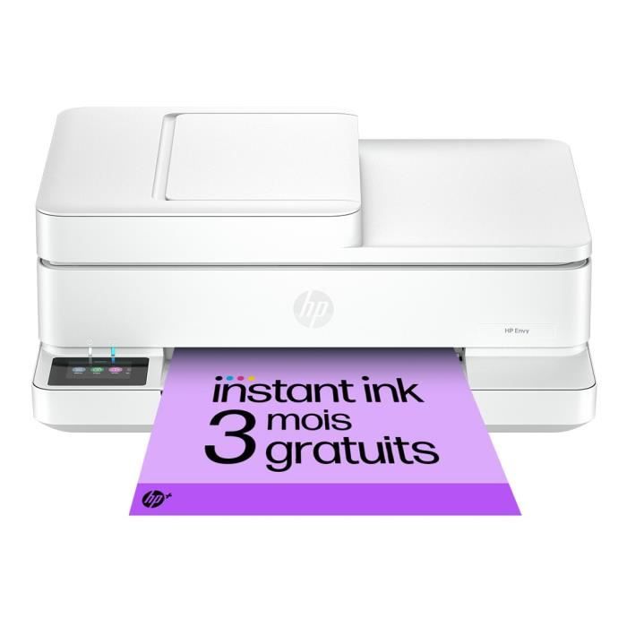 Imprimante tout-en-un HP Envy 6530e Jet d'encre couleur - Copie Scan - 3 mois d'Instant ink inclus avec HP+