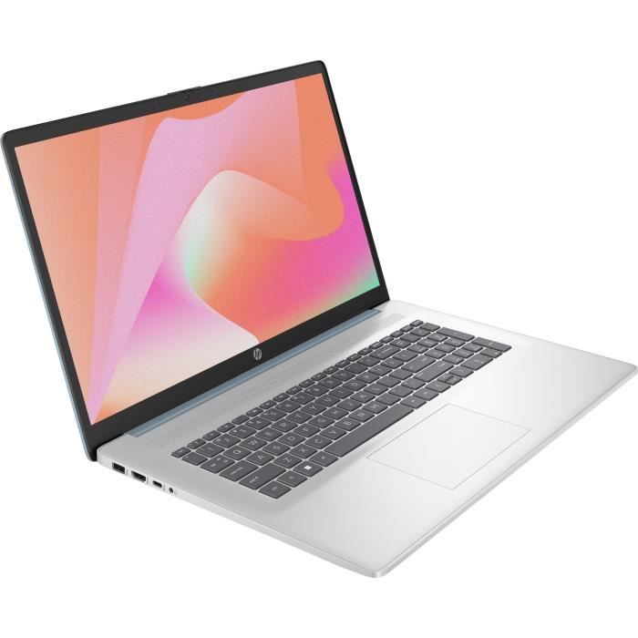 PC Portable HP 17-cp2051nf - Windows 11 - 17,3 FHD IPS - Ryzen 5 7520U - RAM 16Go - Stockage 512Go SSD - AZERTY