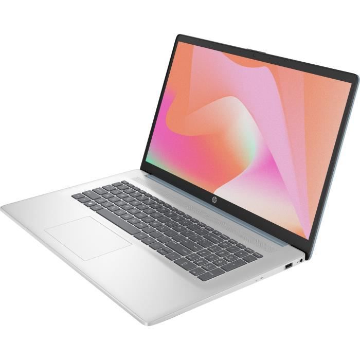 PC Portable HP 17-cp3016nf - Windows 11 - 17,3 FHD IPS - Ryzen 7 7730U - RAM 16Go - Stockage 512Go SSD - AZERTY