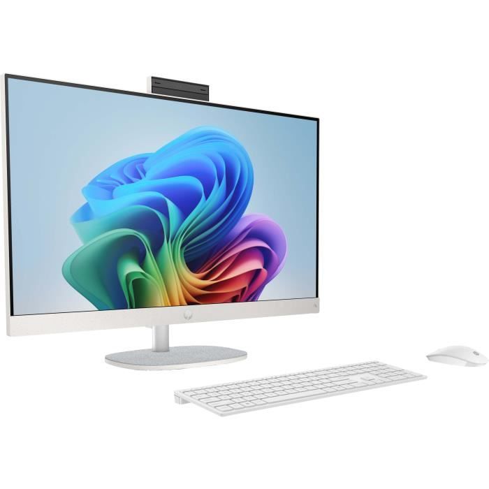 PC Tout-en-un HP 27-ct2005nf - Windows 11 - 27 FHD IPS - Ryzen AI 5 330 - RAM 16Go - 512Go SSD - Clavier et souris sans fil