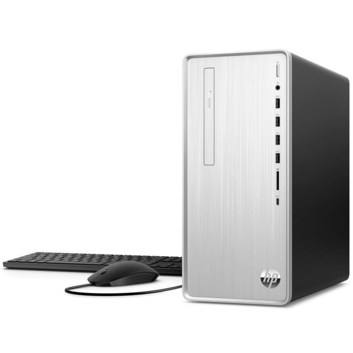 PC de bureau HP Pavilion TP01-2190nf - Windows 11 - Ryzen 7-5700G - RAM 16Go - Stockage 512Go SSD + Clavier et souris filaires