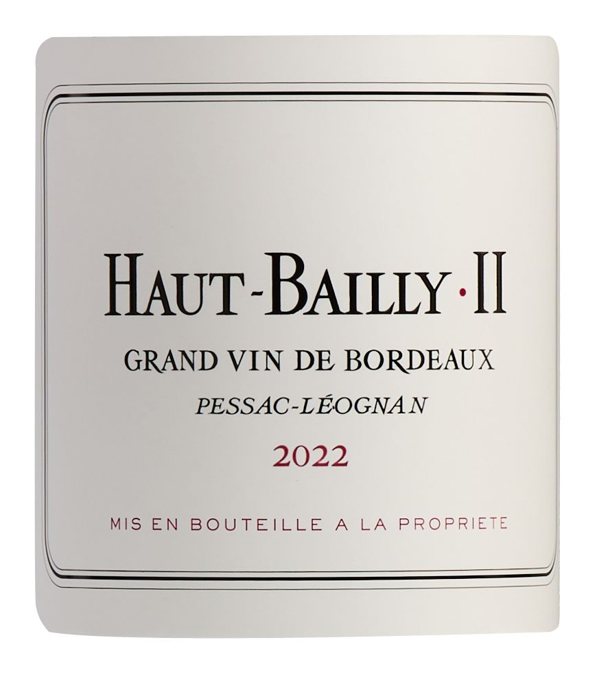 Haut Bailly II 2022 Pessac-Léognan - Vin rouge de Bordeaux