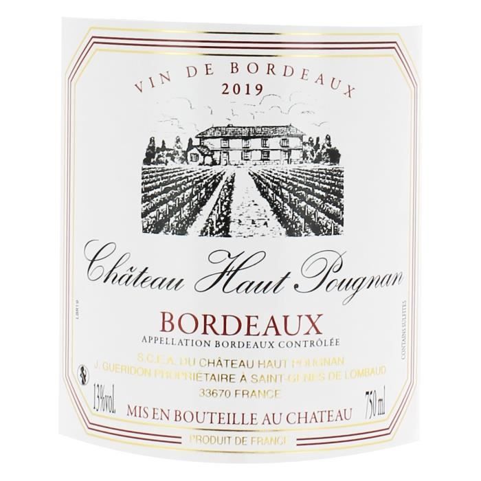 Château Haut Pougnan 2019 Cuvée Prestige Bordeaux - Vin rouge de Bordeaux