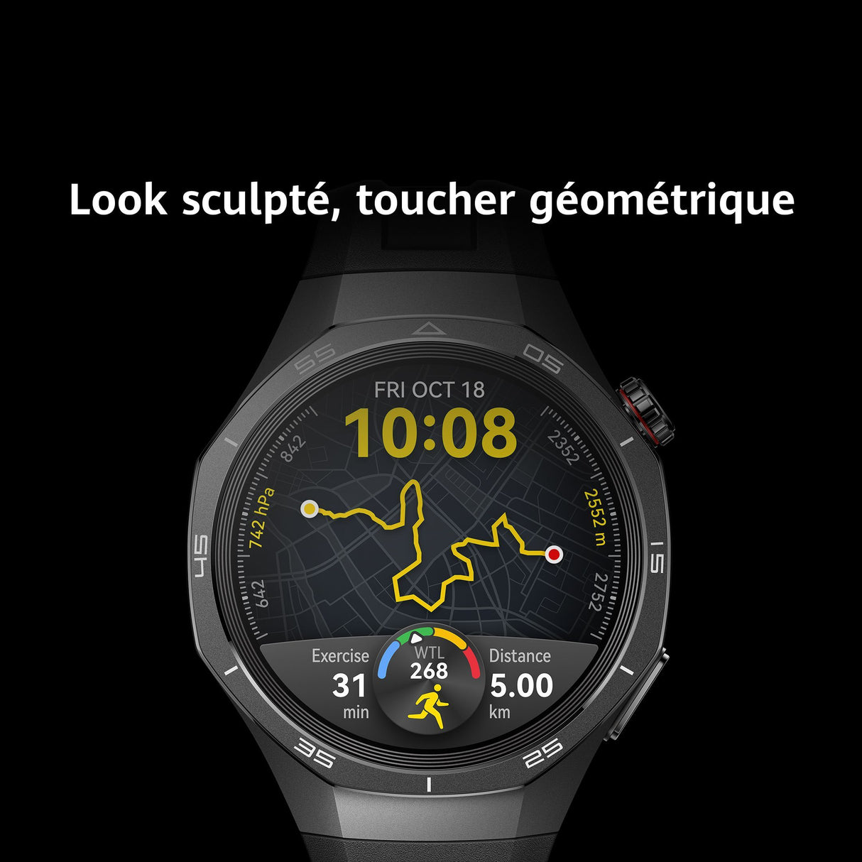Montre connectée - HUAWEI - Watch GT 5 PRO - 46 mm - Noir