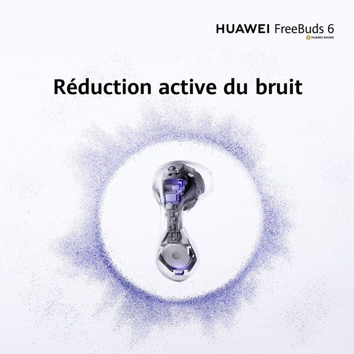 Ecouteurs sans fil - Huawei - Freebuds 6 - Blanc