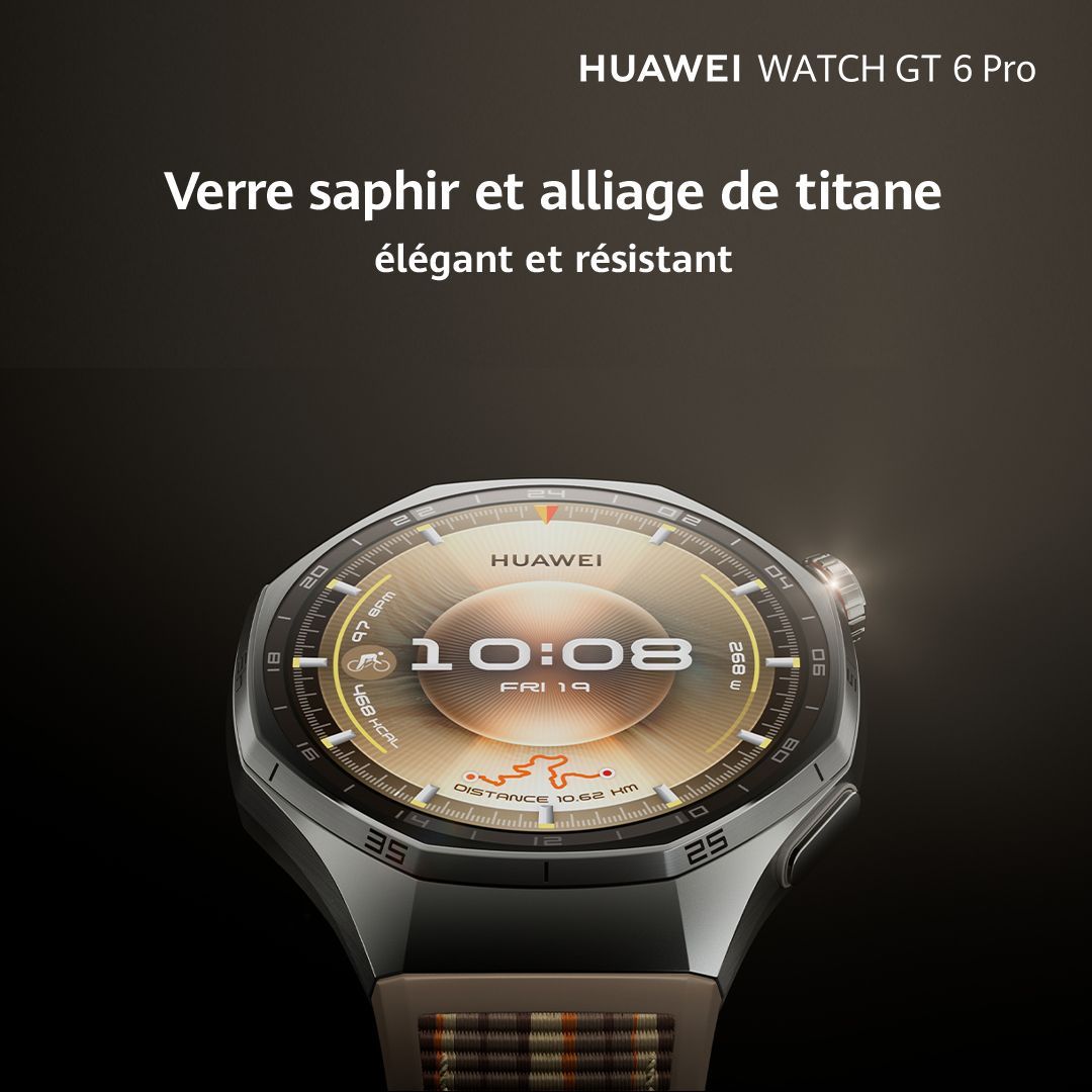 Montre connectée - HUAWEI - Watch GT6 PRO - 46 mm - Noir