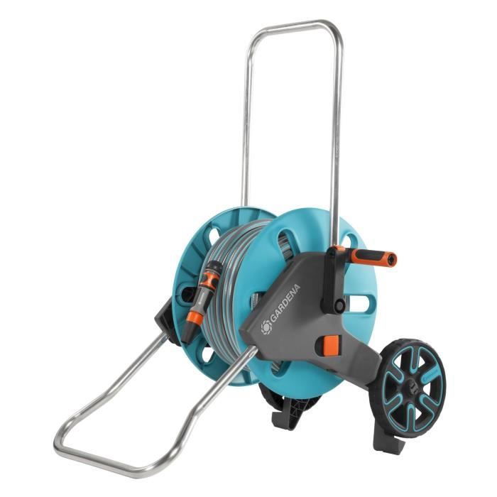 Dévidoir CleverRoll GARDENA taille M avec kit tuyau 25m - Adapté pour petit jardin - Garantie 5 ans