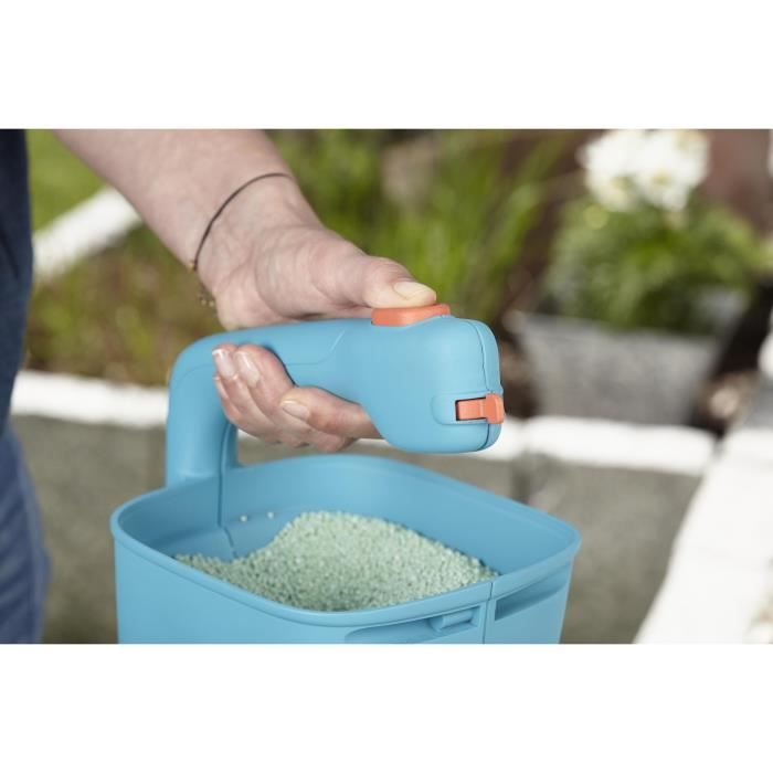 GARDENA Epandeur a main M Capacité totale 1.8L Surface 100m² max Largeur d'épandage 4m Poignée ergonomique (431-20)