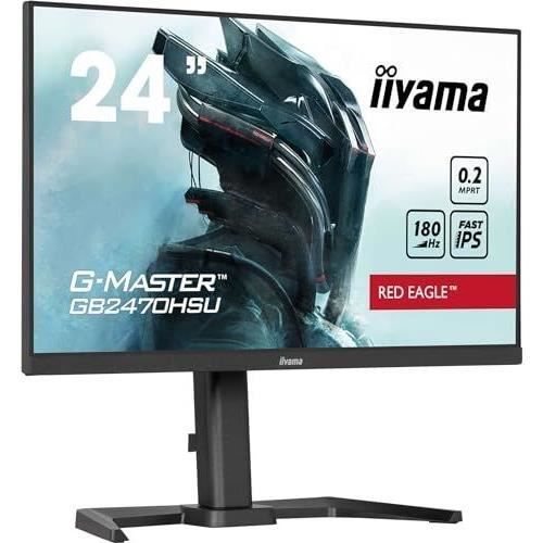 Ecran PC - IIYAMA - GB2470HSU-B6 - 24 IPS FHD 1920 x 1080 - 0,2ms - 180Hz - HDMI DP - Noir