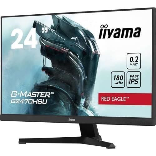 Ecran PC - IIYAMA - G2470HSU-B6 - 24 IPS FHD 1920 x 1080 - 0,2ms - 180Hz - HDMI DP - Noir