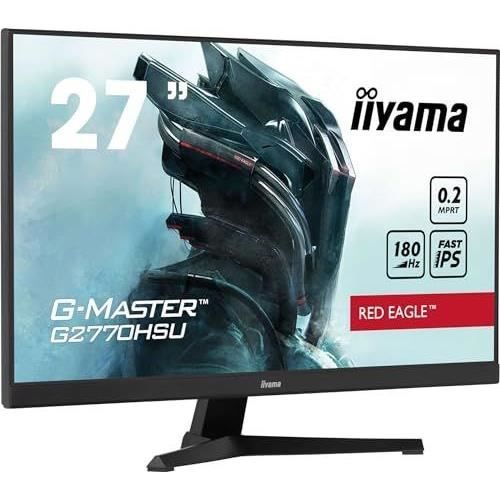Ecran PC Gamer Incurvé - IIYAMA - 27 - FHD - 100Hz - Dalle IPS - 0,8ms - G2770HSU-B6