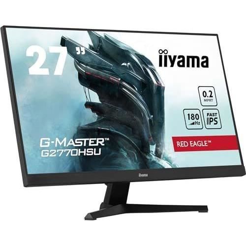 Ecran PC - IIYAMA - G2770HSU-B6 - 27 IPS FHD 1920 x 1080 - 0,2ms - 180Hz - HDMI DP - Noir