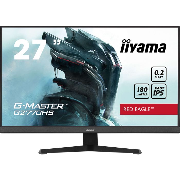 Ecran PC Gamer - IIYAMA - 27 - FHD - 180Hz - Dalle IPS - 0,2ms - G2770HS-B1
