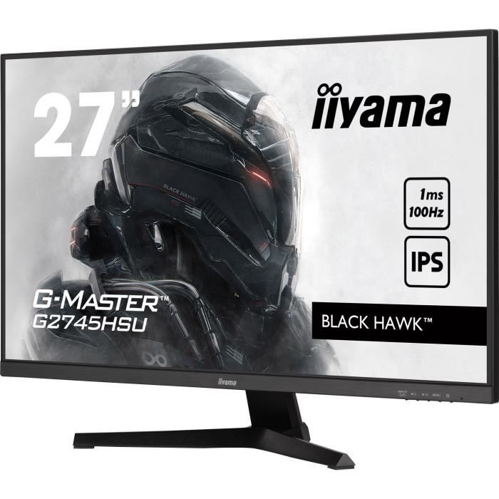 Ecran PC Gamer - IIYAMA - 27 - FHD - 100Hz - Dalle IPS - 1ms - G2745HSU-B2