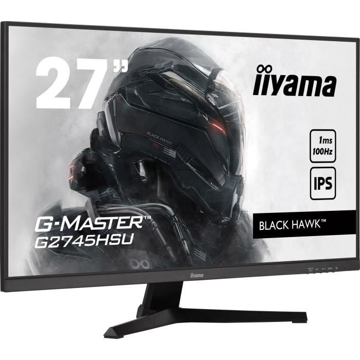 Ecran PC Gamer - IIYAMA - 27 - FHD - 100Hz - Dalle IPS - 1ms - G2745HSU-B2