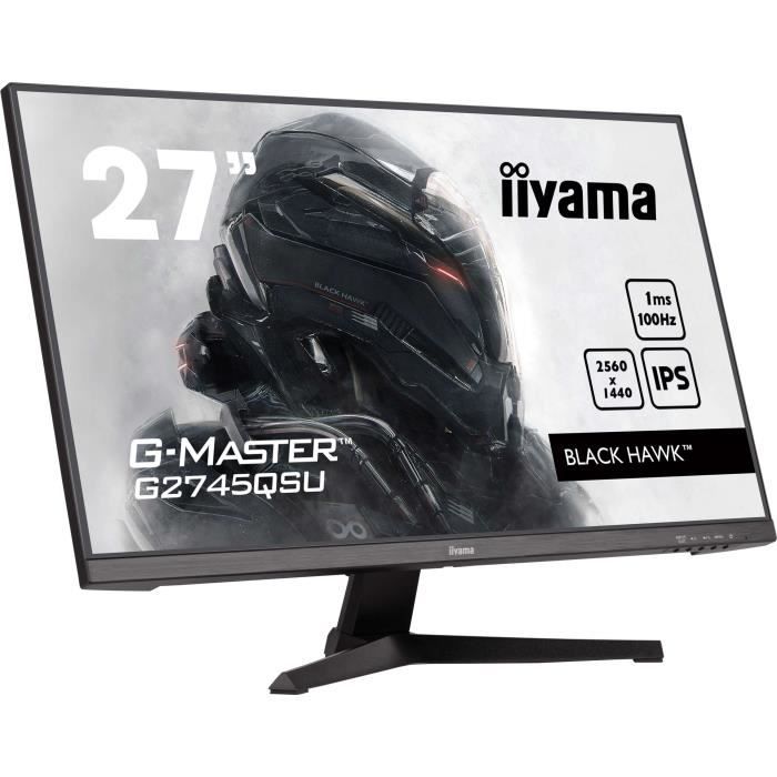 Ecran PC Gamer - IIYAMA - 27 - QHD - 100Hz - Dalle IPS - 1ms - G2745QSU-B2