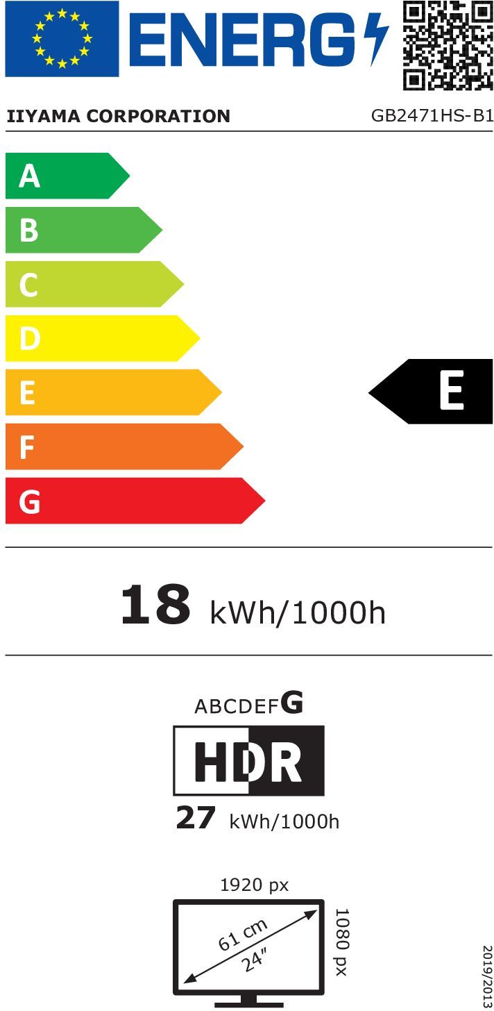 Ecran PC Gamer - IIYAMA - 23,8 - FHD - 240Hz - Dalle Fast IPS - 0.3ms - Réglable en hauteur - G-Master Red Eagle