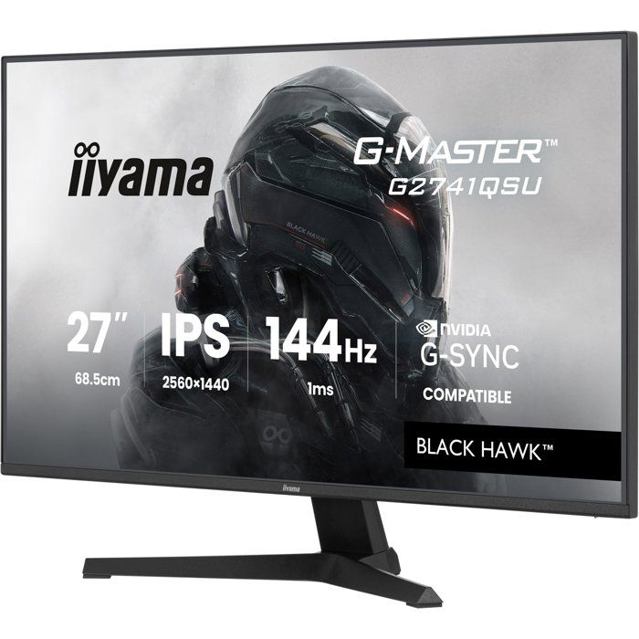 Ecran 27" Iiyama G-Master Black Hawk G2741QSU-B1 Quad HD 144Hz (Noir)