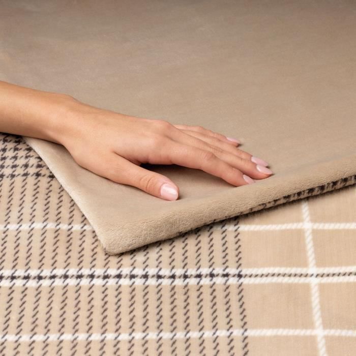 Couverture Chauffante - Imetec - Plaid chauffant 180x140 cm - 6 TempÈratures - Technologie Anti Surchauffe Adapto - Lavable