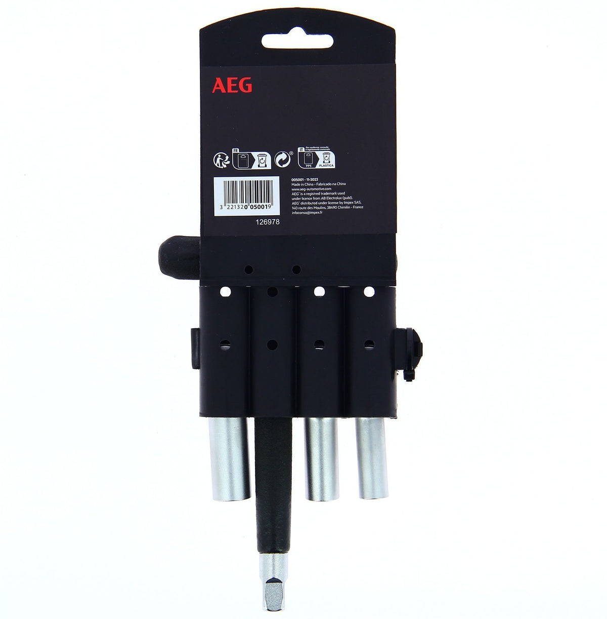 Clé a bougie préchauffage diesel 3 douilles 8-10-12mm - AEG - taille standard 3/8