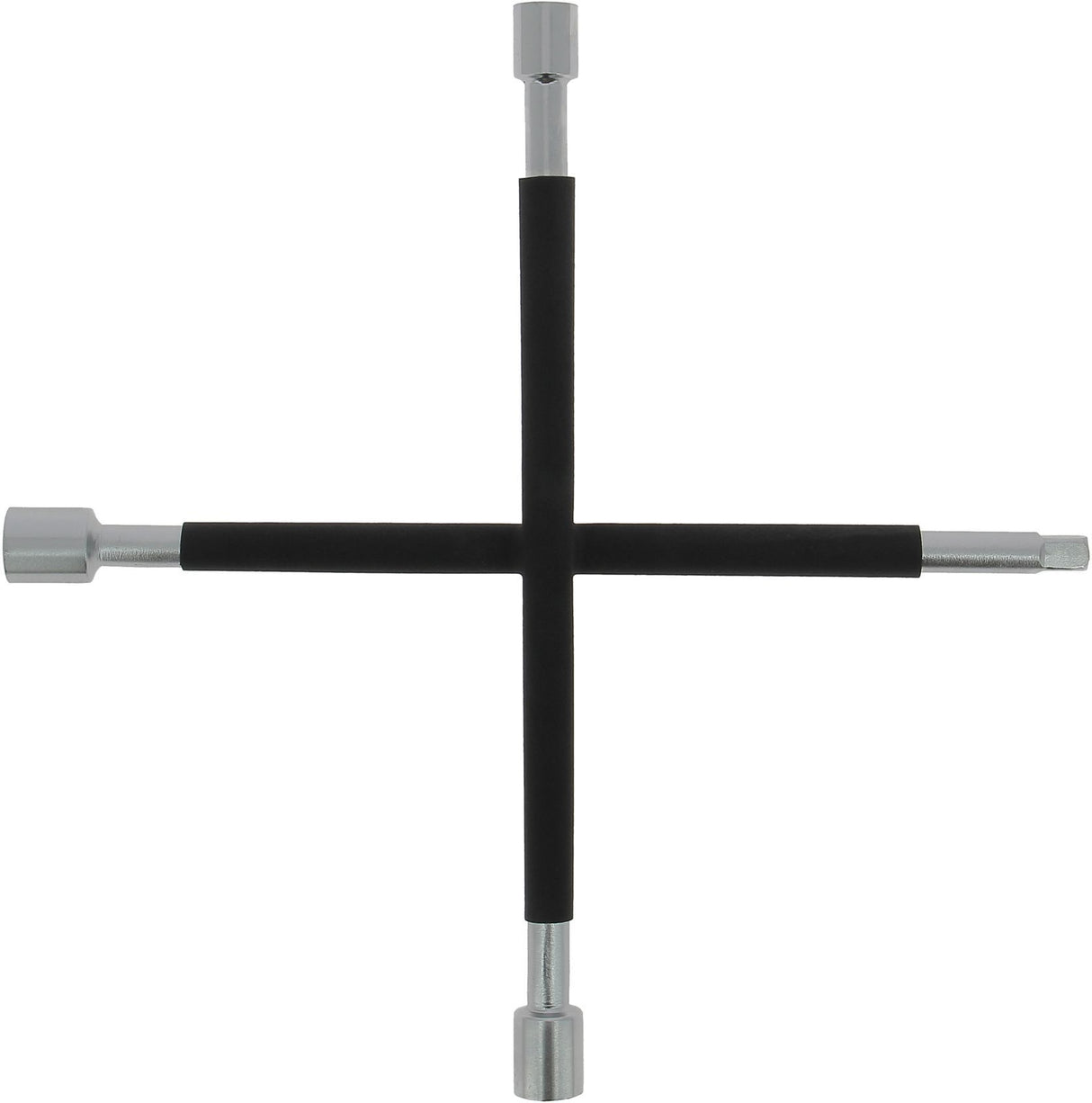 Clé en croix démonte-roue 3 douilles : 17/19/21mm et carré 1/2 - AEG - mousse antiglisse - Acier inoxydable HQ