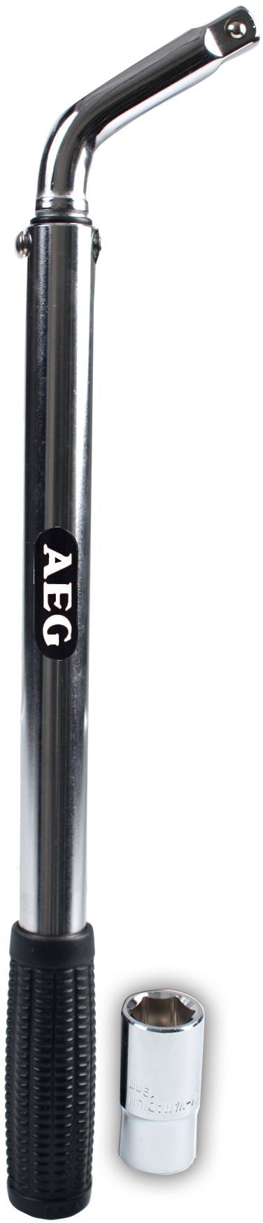 Clé démonte-roue dynamométrique préréglée a 100N/m - AEG - Douille réversible de 17 et 19mm - Acier au chrome-vanadium