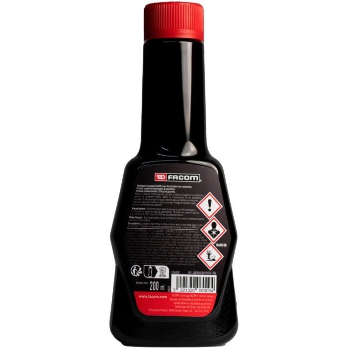 Nettoyant soupapes & haut moteur 200ml essence 4 temps - FACOM - Formule concerntrée - Elimine les depots