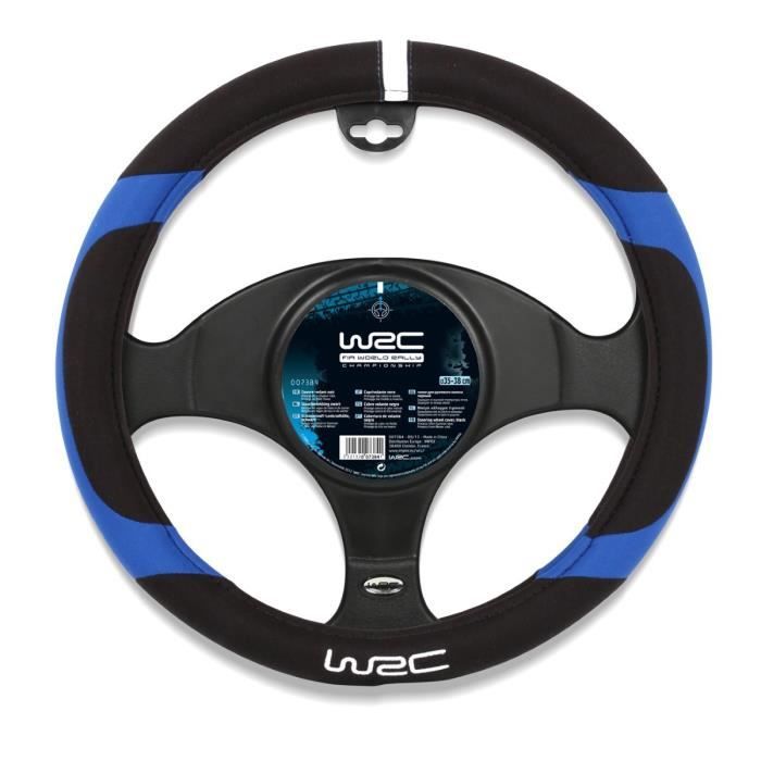 Couvre-volant Blue Race universel volant de 35 a 38cm- WRC - Installation facile - Protege de la chaleur l'été et du froid l'hiver.