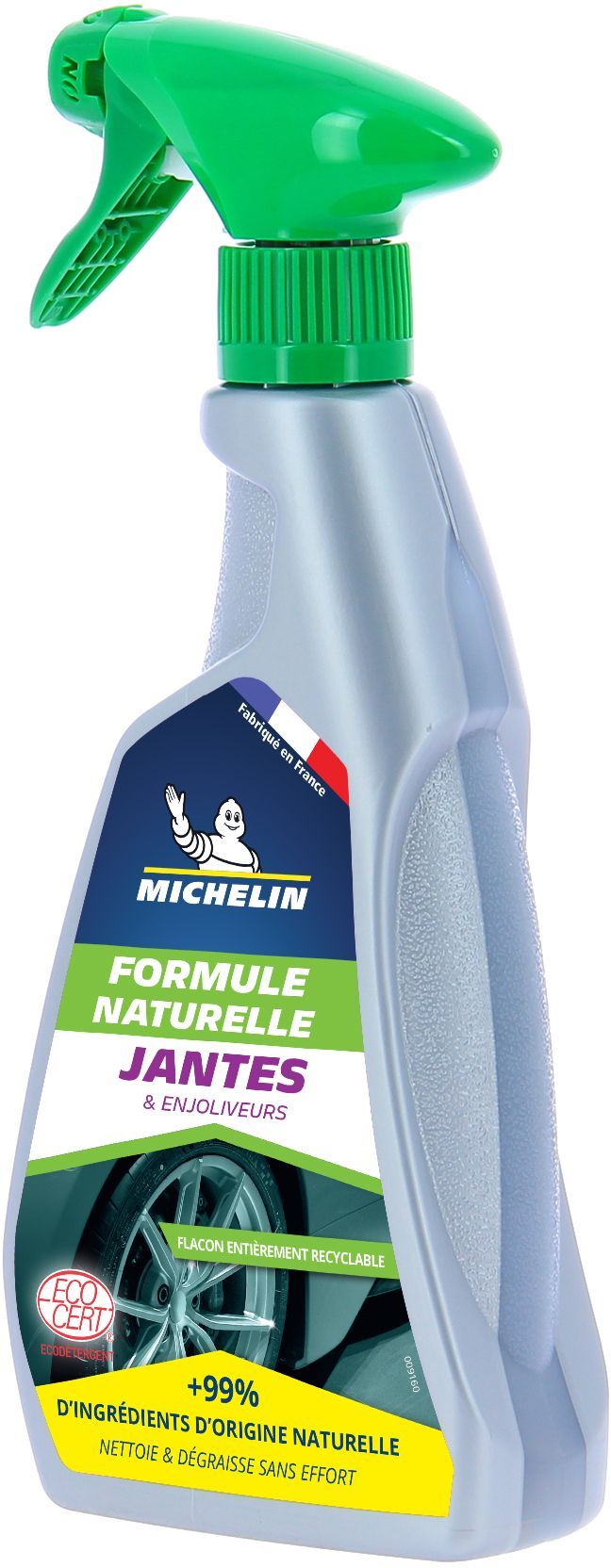 Nettoyant jantes pulvérisateur 500ml - MICHELIN - Formule Naturelle, tous types de jantes et enjoliveurs