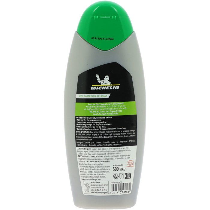 MICHELIN Nettoyant cuirs 500 ml