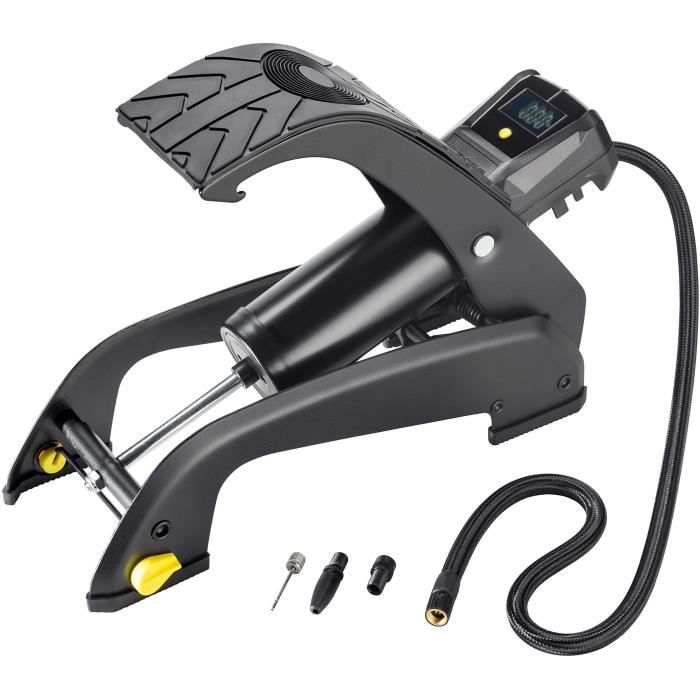 Pompe a pied a manometre digital - MICHELIN - Précision 0.05 bars jusqu'a 7 bars.