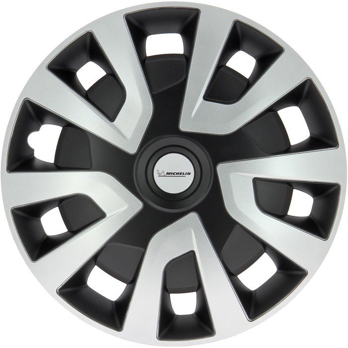 4 enjoliveurs 15 - MICHELIN - spécial utilitaires et camping-car -NVS : pastille réfléchissante pour visibilité de nuit